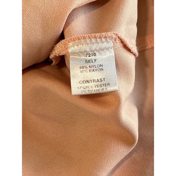 Minuet Deep Blue Pink Midi Bow Detail Lace Embroidered Dress Size Small Wedding - Picture 13 of 14